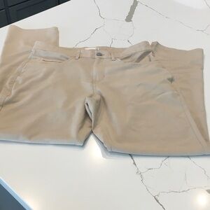 Men's Tan Pants 30x30 Tasc Brown Tan Thin Slacks Minor Color Mark Back